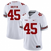 Ohio State Buckeyes 45 Archie Griffin White Nike College Football Jersey Dzhi,baseball caps,new era cap wholesale,wholesale hats